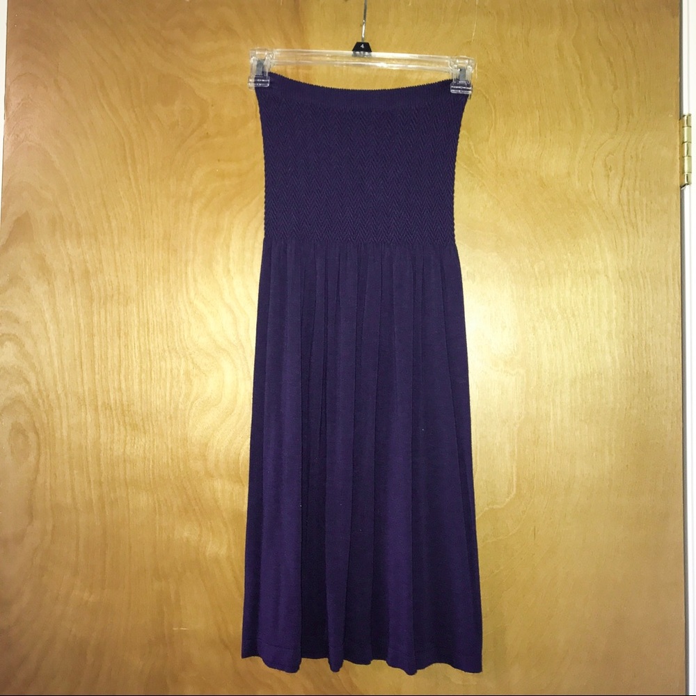 Strapless tshirt dress